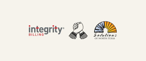 integrity billing logo handshake logo solutions of north texas logo