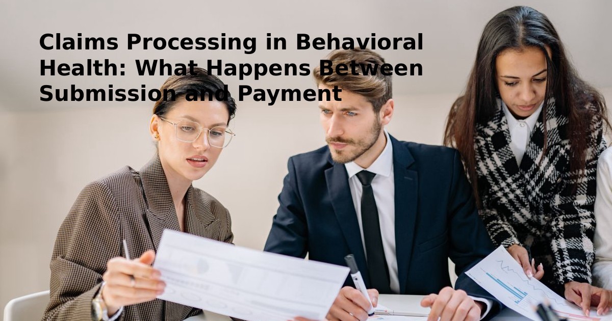 Claims Processing in Behavioral Health What Happens Between Submission and Payment